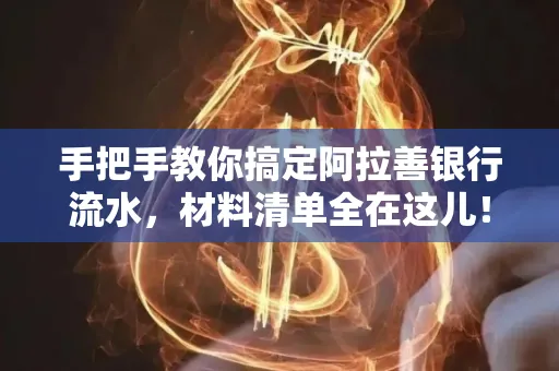 手把手教你搞定阿拉善银行流水，材料清单全在这儿！