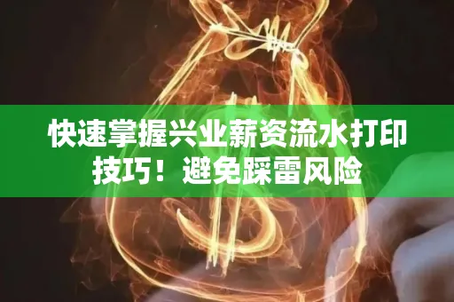 快速掌握兴业薪资流水打印技巧！避免踩雷风险