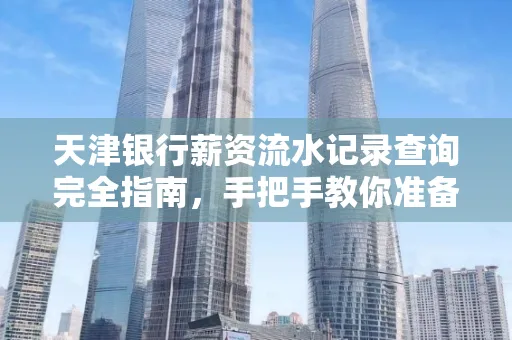 天津银行薪资流水记录查询完全指南，手把手教你准备材料